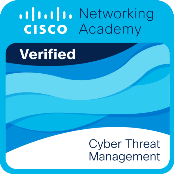 Cisco Networking Academy Verified - Cyber Threat Management Badge