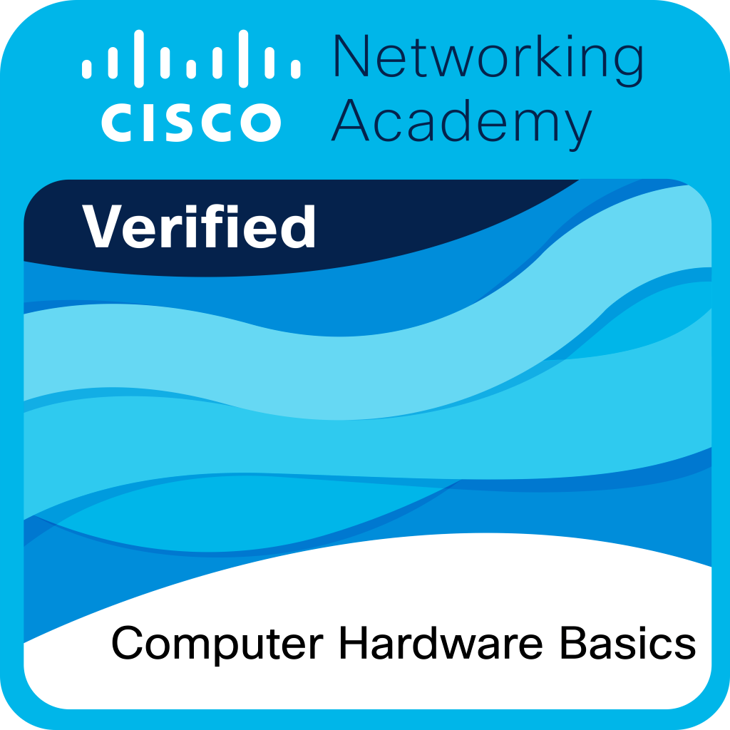 Cisco Networking Academy Verified - Computer Hardware Basics Badge